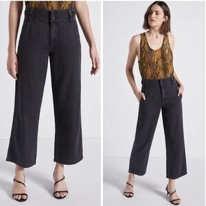 Current Elliott The Relaxed Army Pants Black NWT